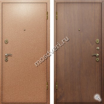 Дверь с порошковой окраской и отделкой ламинатом под орех - купить от производителя Мосдвери Дверь с порошковой окраской и отделкой ламинатом под орех