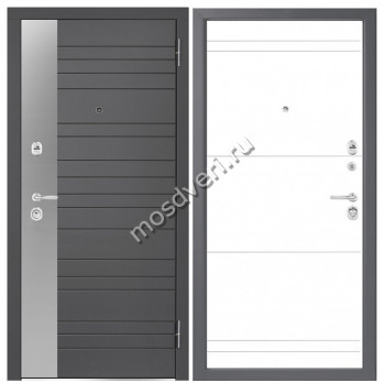 Серая входная дверь в квартиру SVDV-02 - купить от производителя Мосдвери Серая входная дверь в квартиру SVDV-02