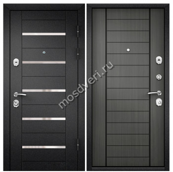 Черная входная дверь в квартиру CHD-03 - купить от производителя Мосдвери Черная входная дверь в квартиру CHD-03