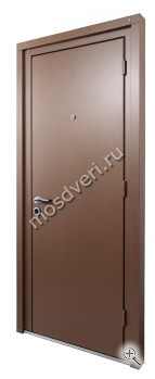 Дверь входная металлическая коричневая для дачи КДВ-008 - купить от производителя Мосдвери Дверь входная металлическая коричневая для дачи КДВ-008